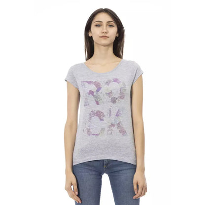 Trussardi Action Gray Cotton Women T-Shirt