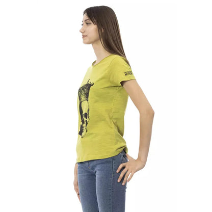 Trussardi Action Green Cotton Women T-Shirt