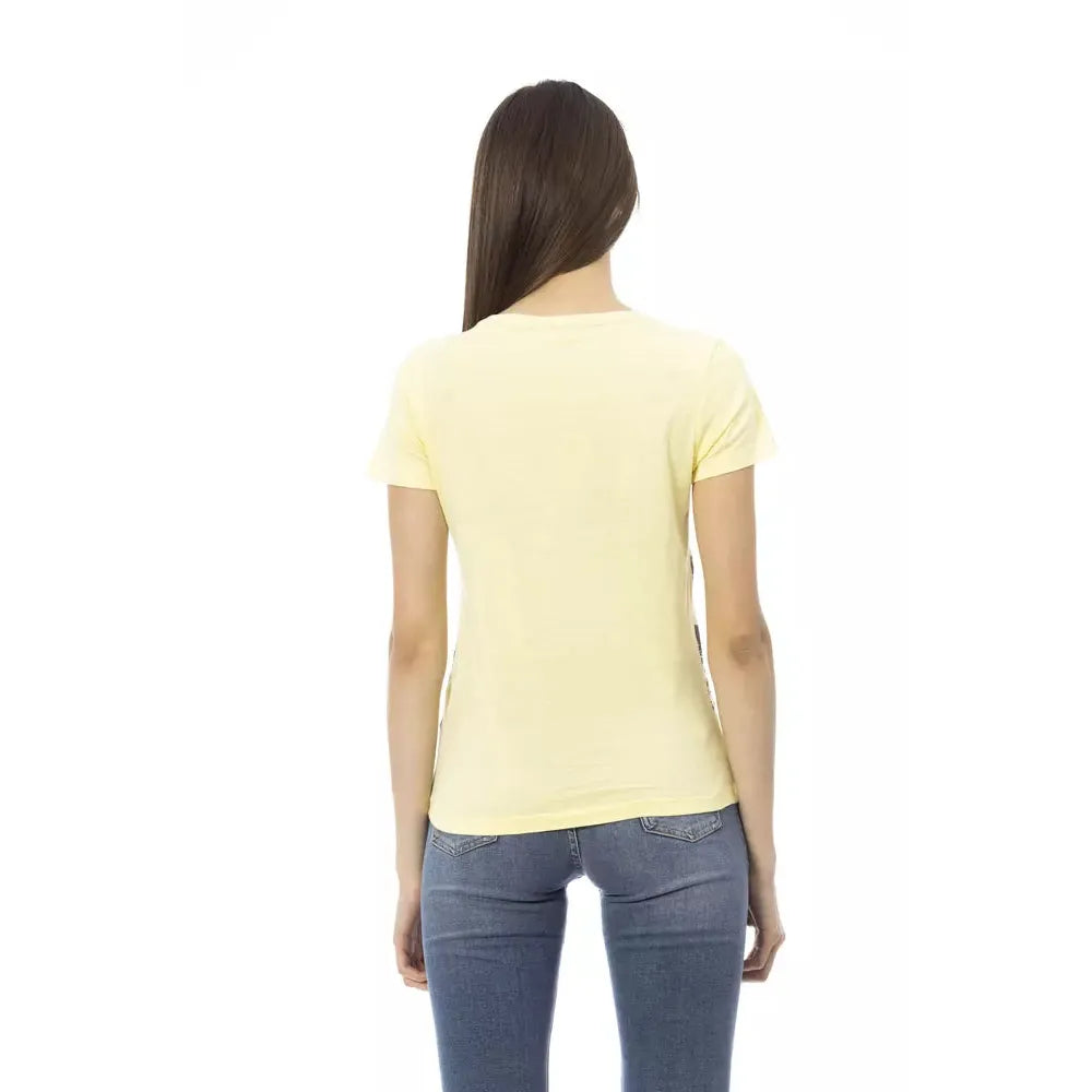 Trussardi Action Yellow Cotton Women T-Shirt