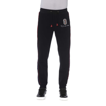 Trussardi Black Cotton Men's Sports Pant