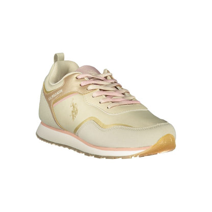 U.S. POLO ASSN. Beige Polyester Sneakers