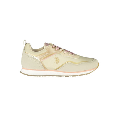 U.S. POLO ASSN. Beige Polyester Sneakers