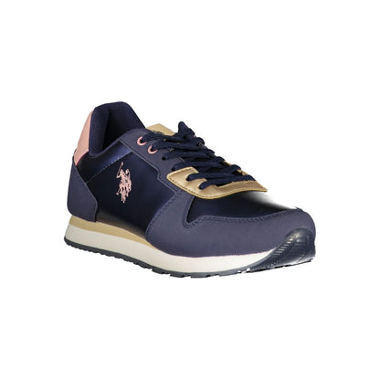 U.S. POLO ASSN. Blue Polyester Sneakers
