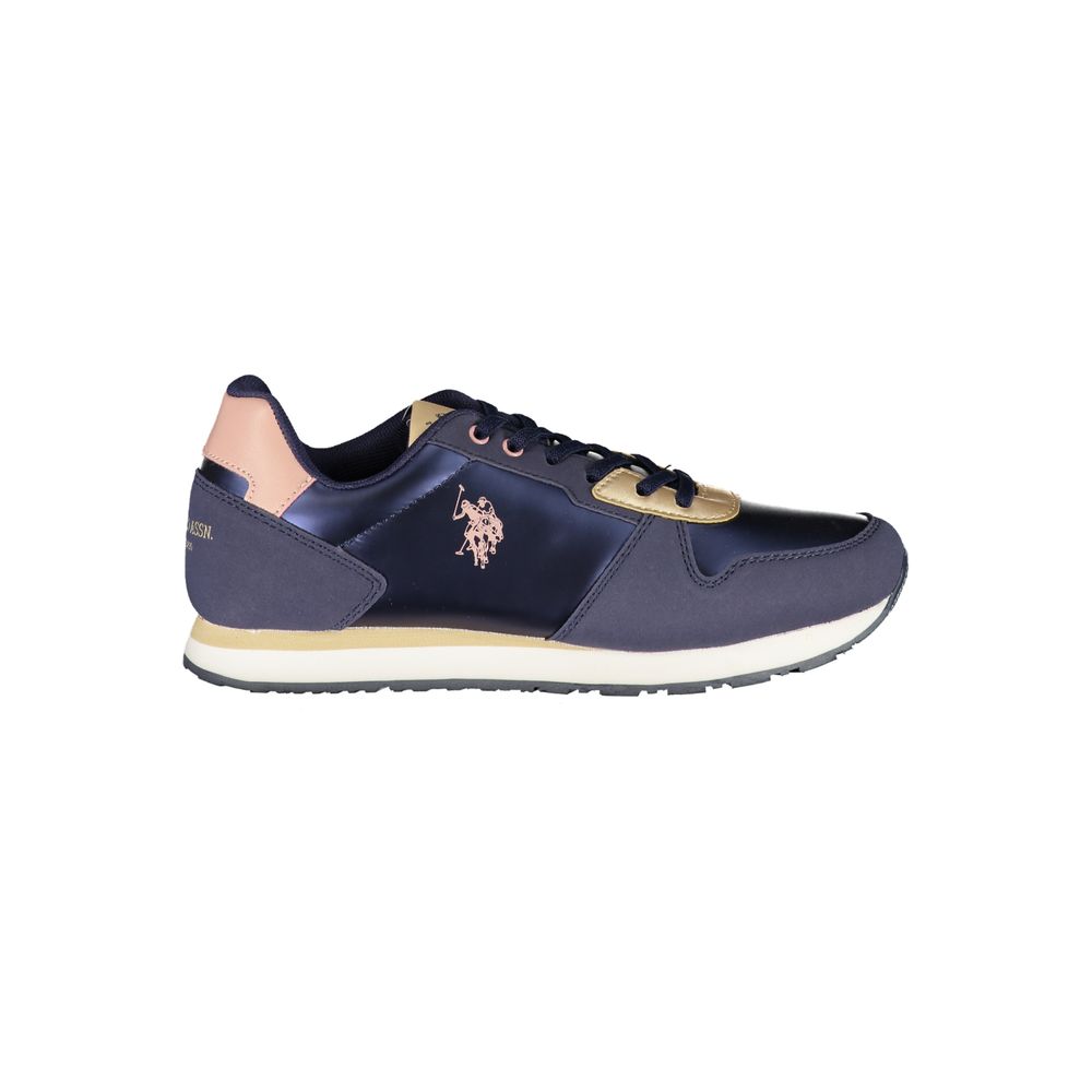 U.S. POLO ASSN. Blue Polyester Sneakers