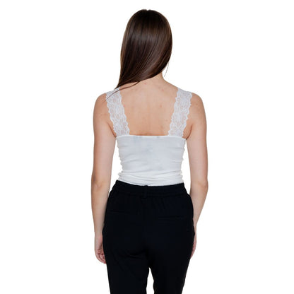 Vero Moda White Viscose Tank Top