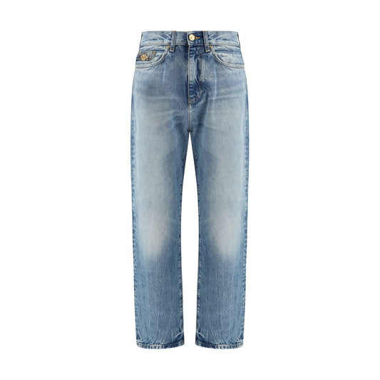 Versace Light Blue Cotton Jeans Denim