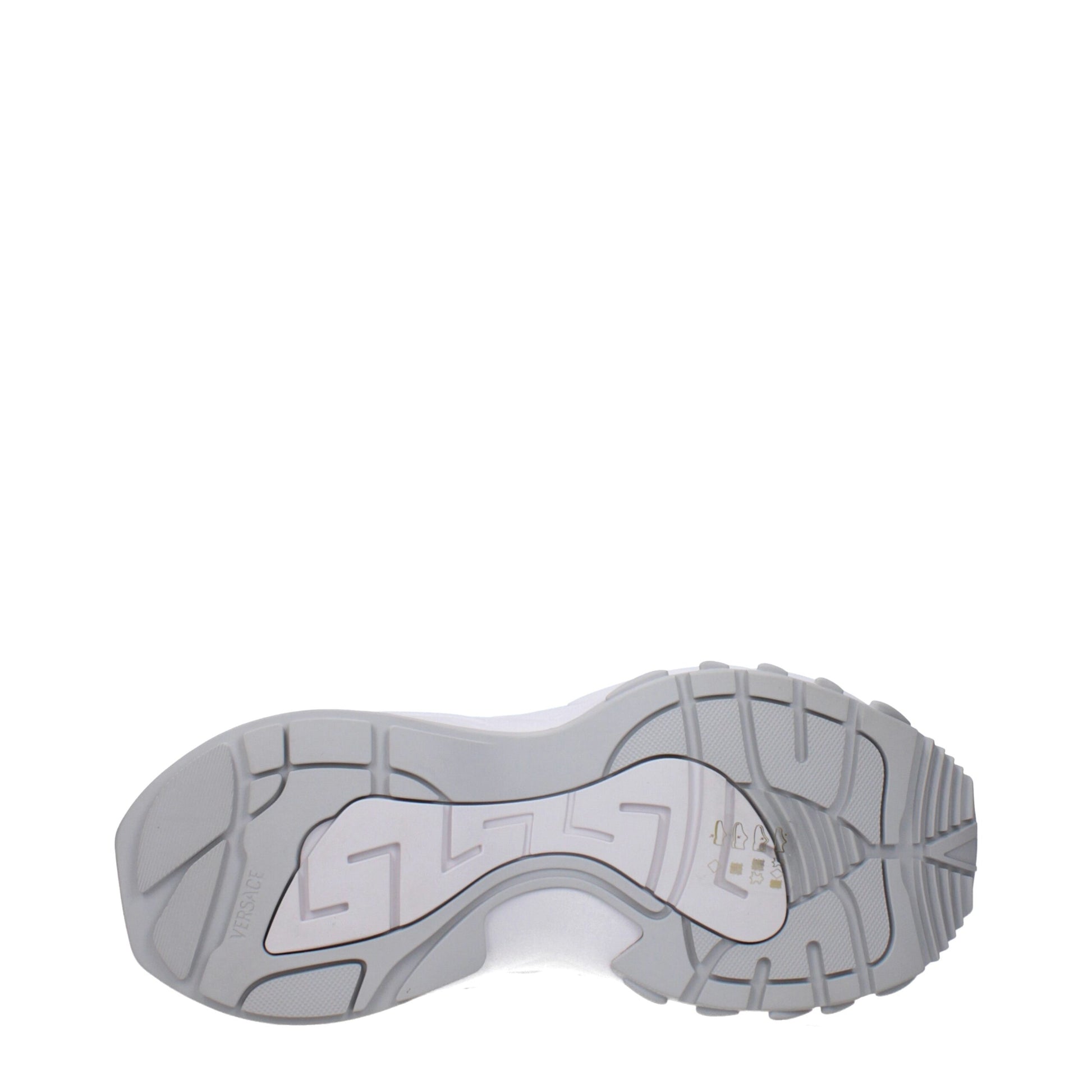 Versace White Fabric Chunky Sneakers